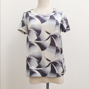 Geometric print blouse